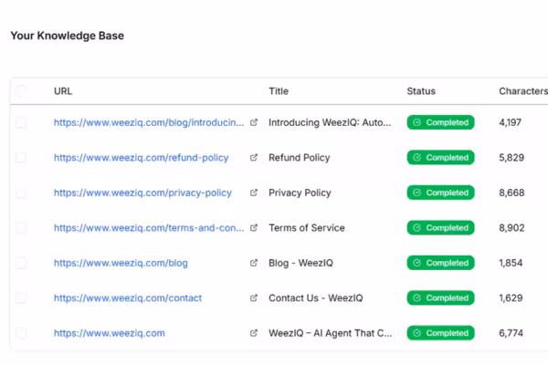 Upload Your Knowledge Base